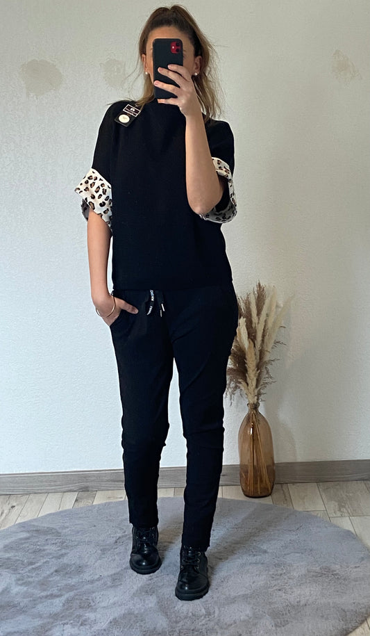 Pantalon jogging femme Aurore avec poches et taille élastique - Style sport chic décontracté