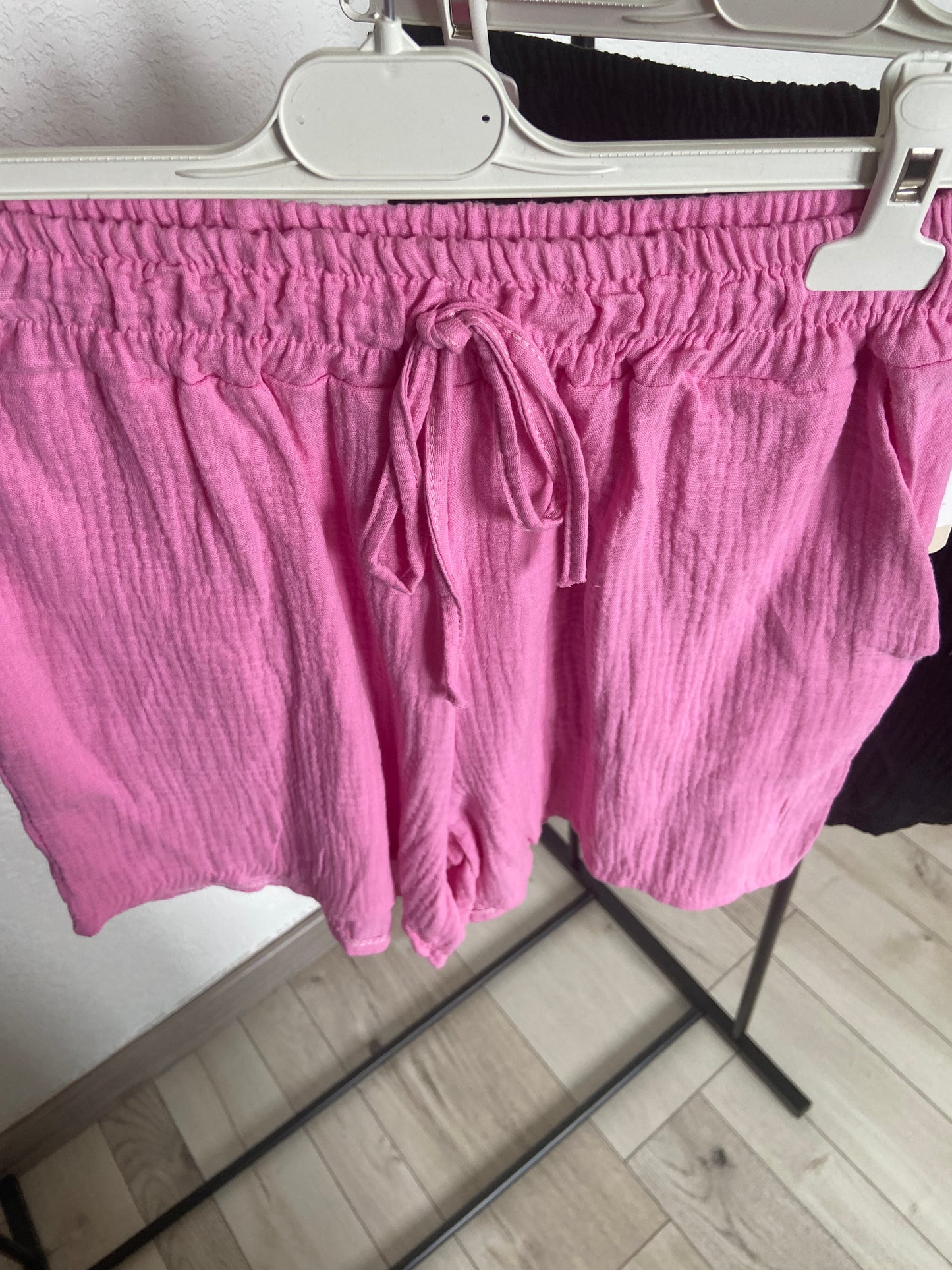 Short été léger femme - Détail taille élastique tissu aérien
