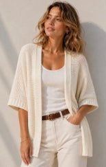 Gilet ample femme beige ou noir – Taille unique 36/42