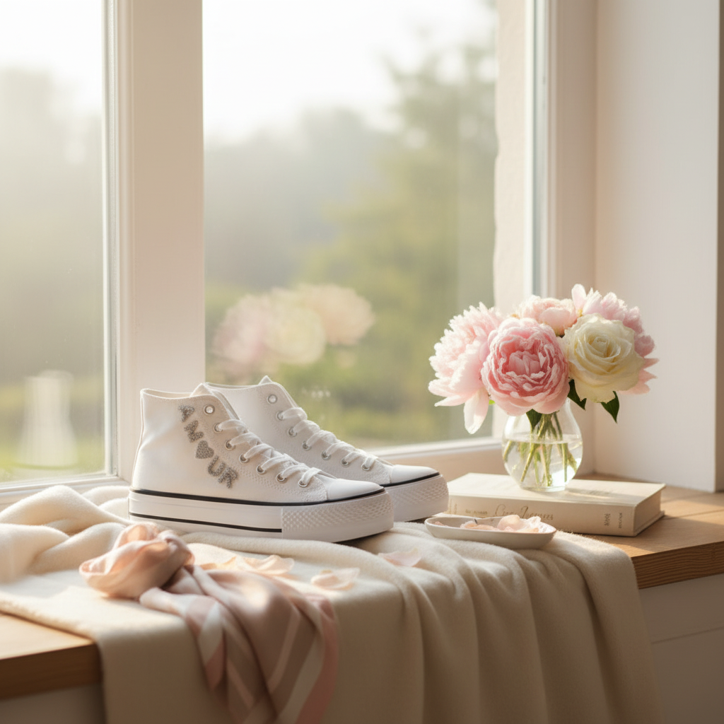 Baskets amour - Ambiance romantique