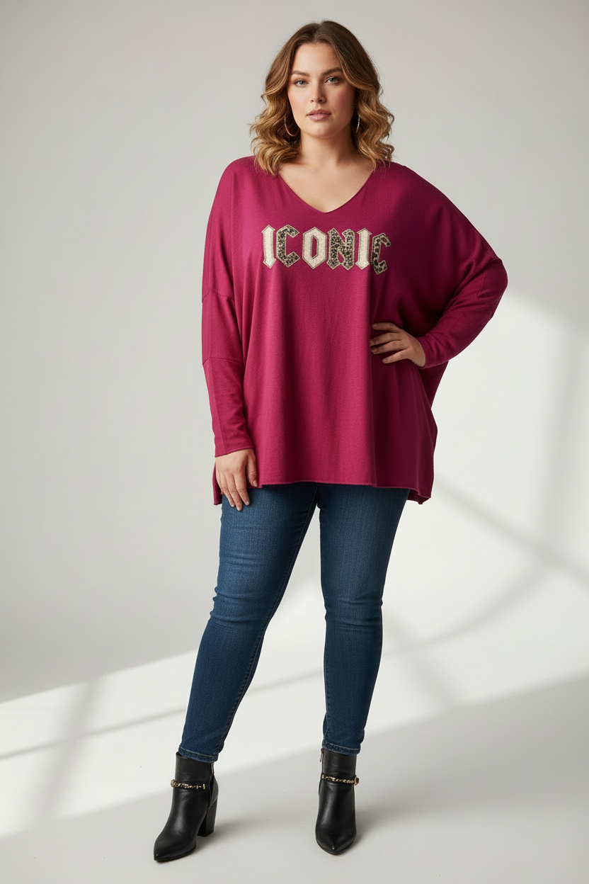 Pull ICONIC fuchsia fond showroom