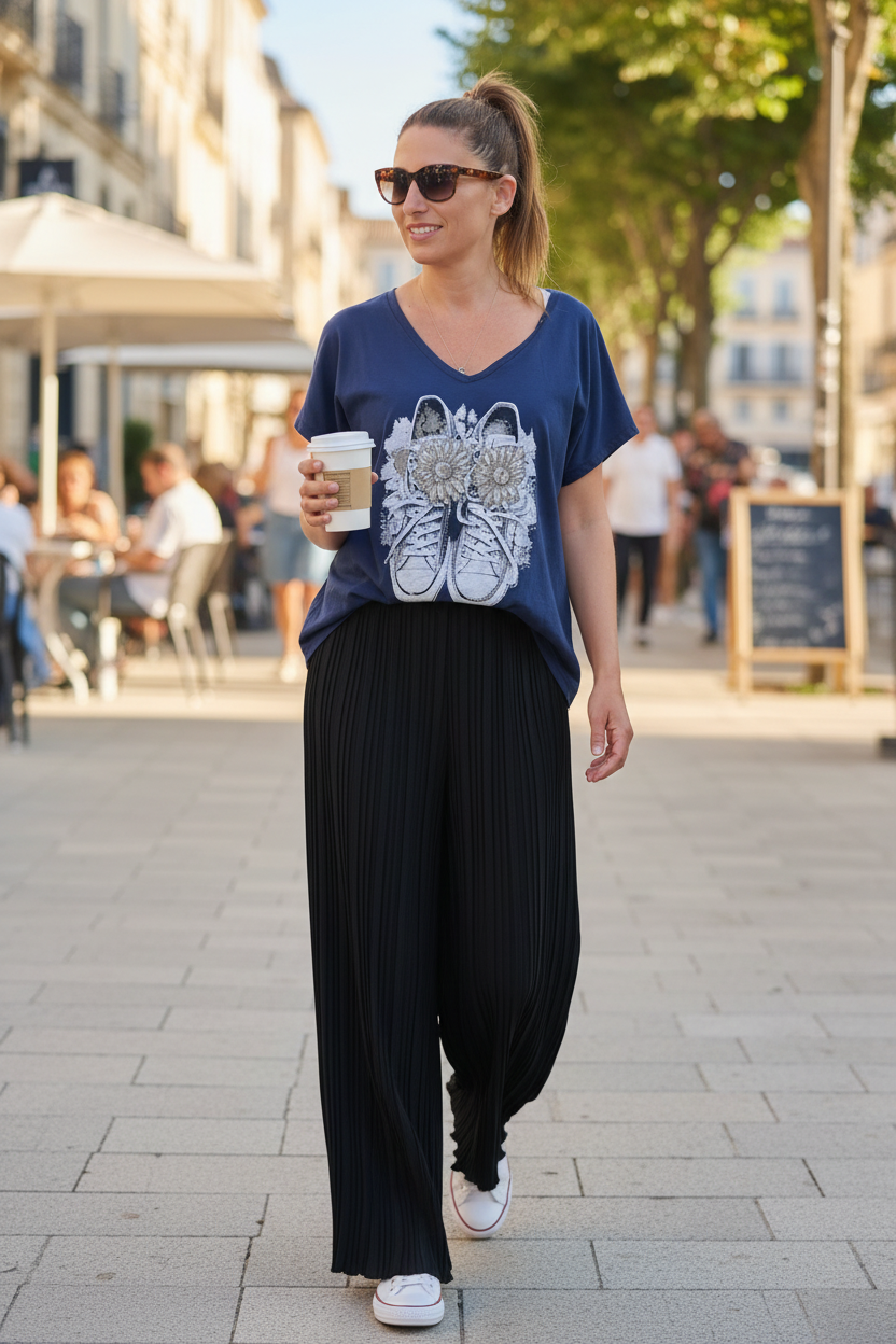 Tee-Shirt Basket Femme - Vie Quotidienne
